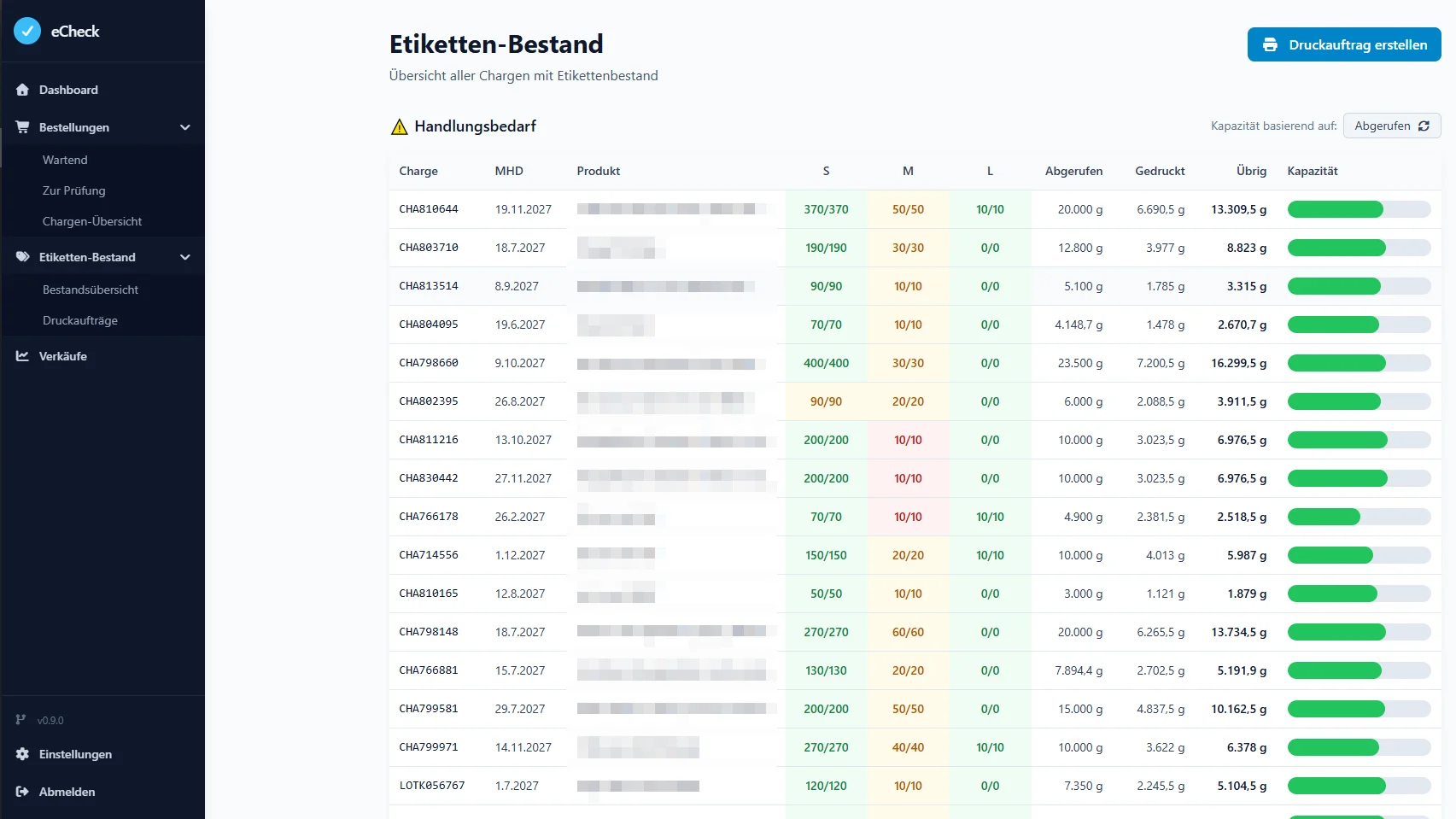 Etiketten-Verwaltungstool